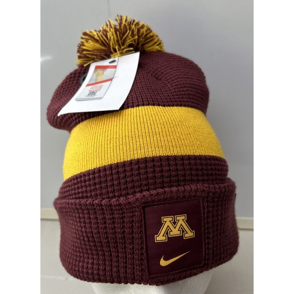 Minnesota Golden Gophers Nike Cuffed Pom Beanie Maroon Football Sideline NCAA